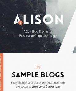 Anne Alison Soft Personal Blog Theme