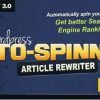 Auto Spinner Tool Plugin Articles Rewriter