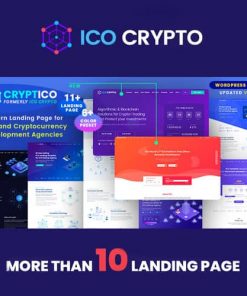 Cryptico ICO Crypto Landing & Cryptocurrency WordPress Theme