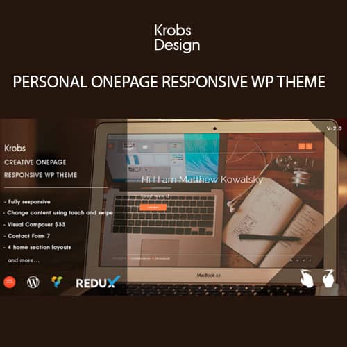 Krobs Personal Onepage Responsive WP Theme