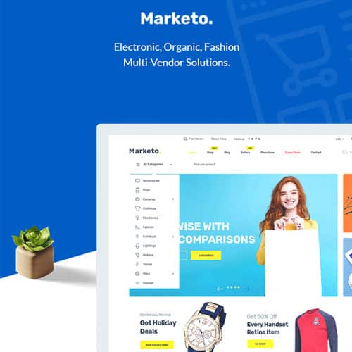 Marketo eCommerce Multivendor Market Woocommerce WordPress Theme