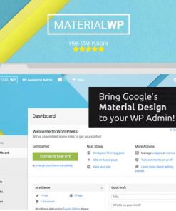 Material WP Material Design Dashboard Theme