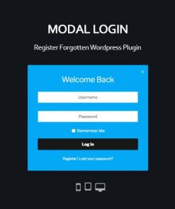 Modal Login Register Forgotten WordPress Plugin