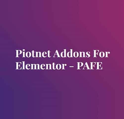 Piotnet Addons For Elementor Pro Plugin