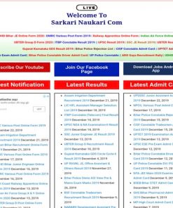 Sarkari Result Sarkari Naukri WordPress Website
