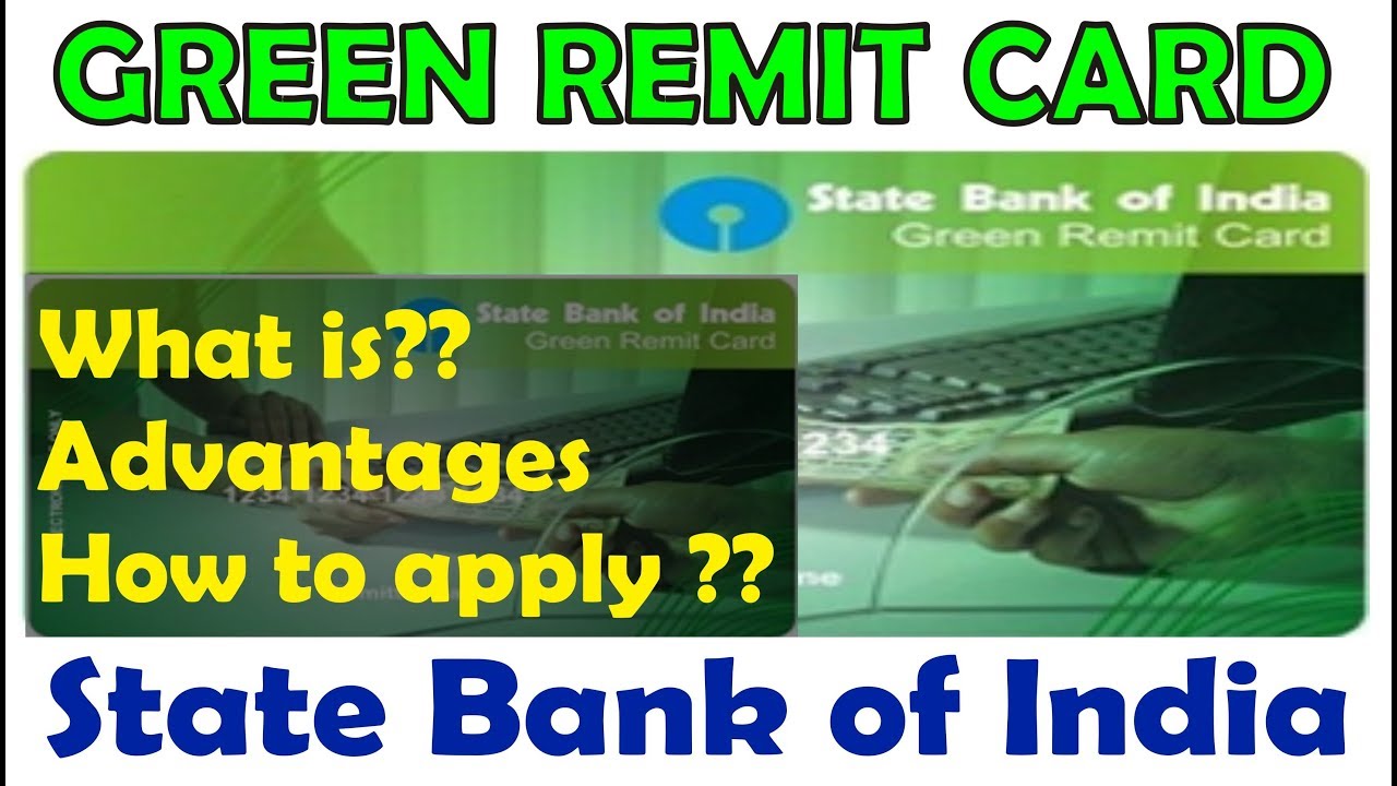 SBI Green Remit Card