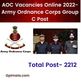 AOC Vacancies Online 2022- Army