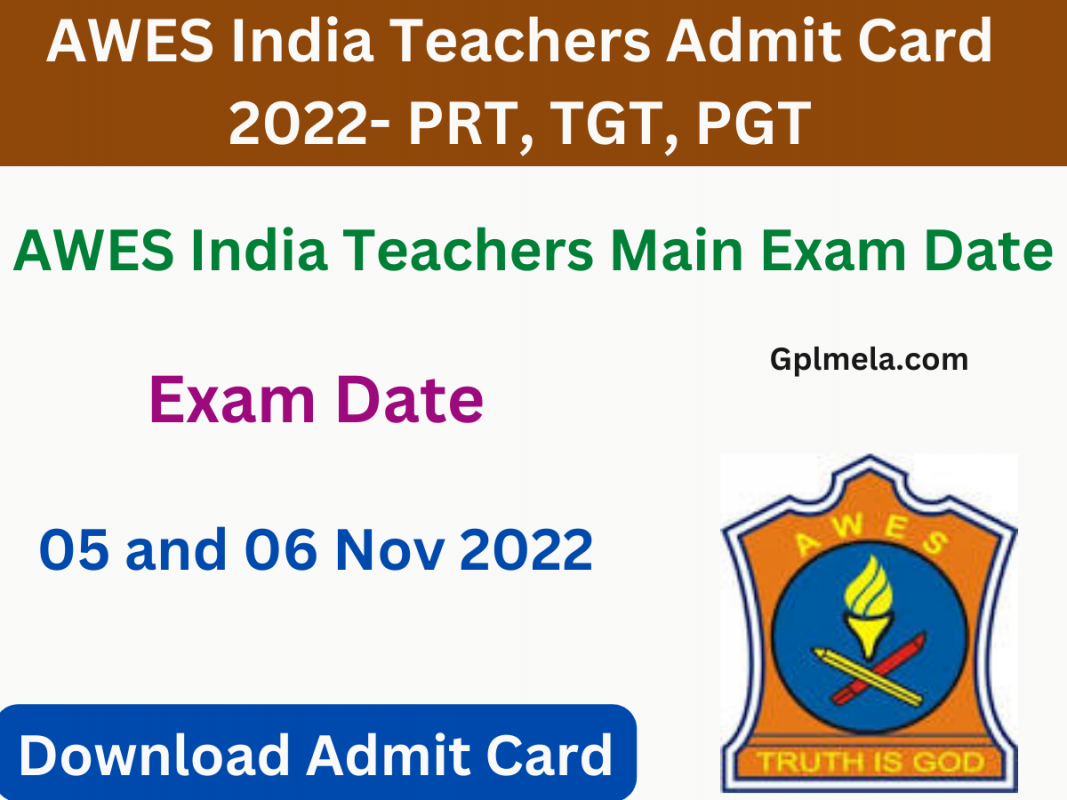 AWES India Teachers Admit Card