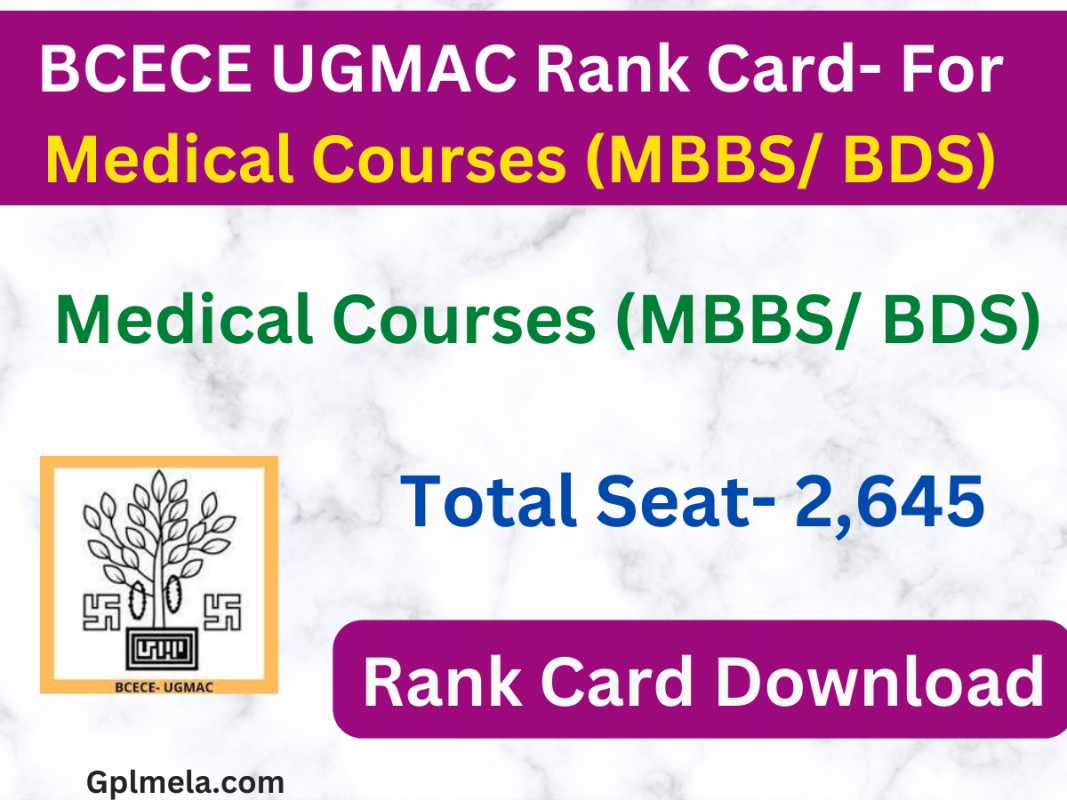 BCECE UGMAC Rank Card