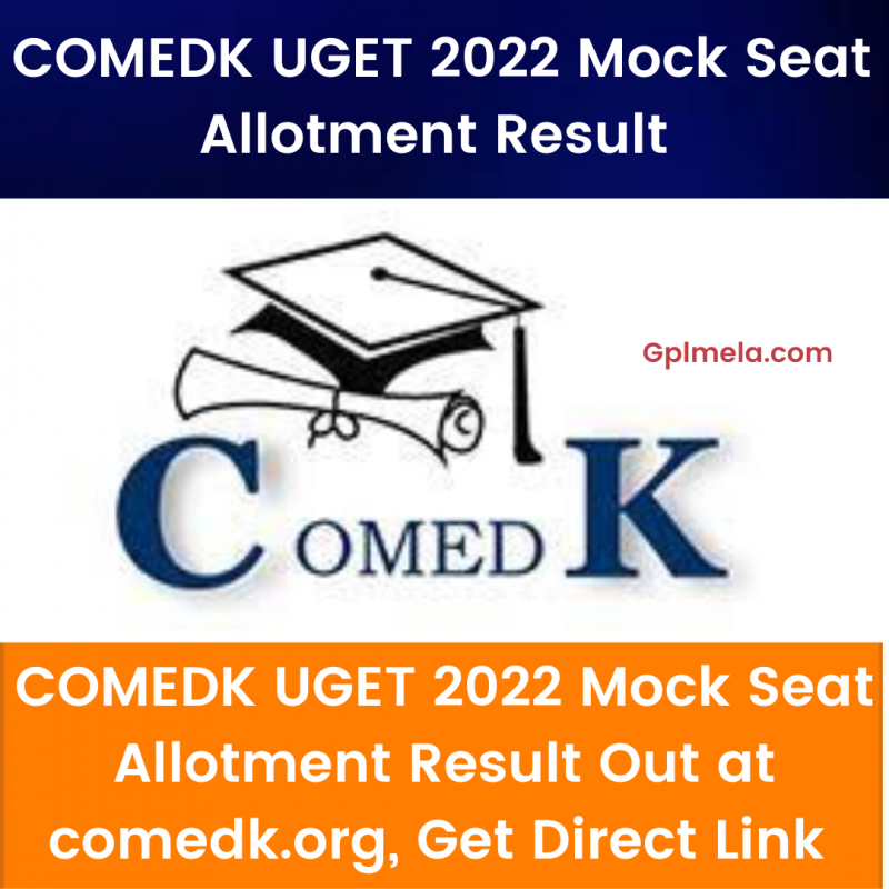 COMEDK UGET 2022 Mock Seat Allotment Result