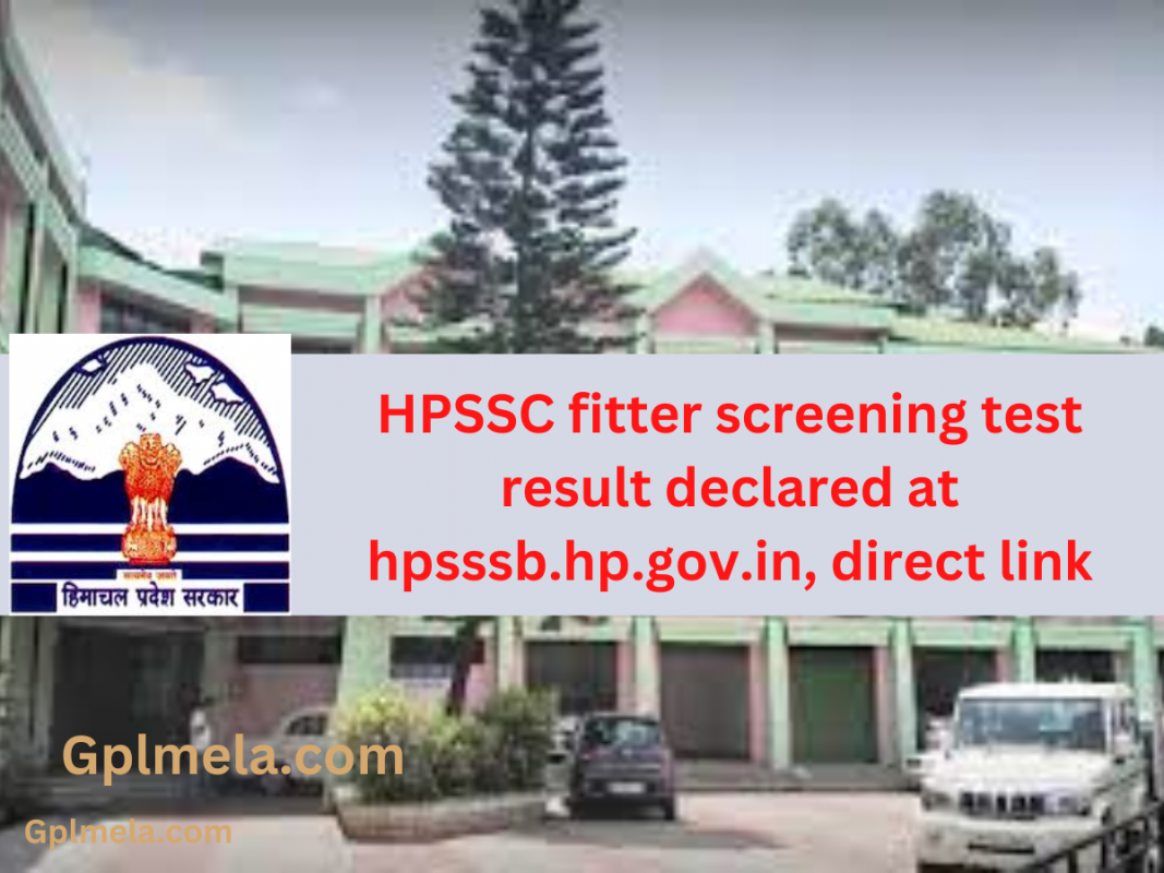 HPSSC fitter screening test resultHPSSC fitter screening test result