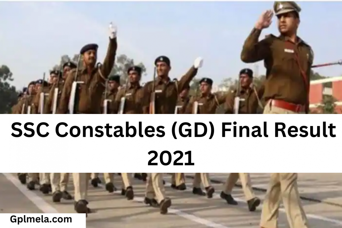 _SSC Constables (GD) Final Result 2021